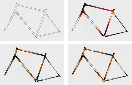 Bontrager paint scheme sketches