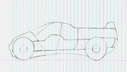 car drawing