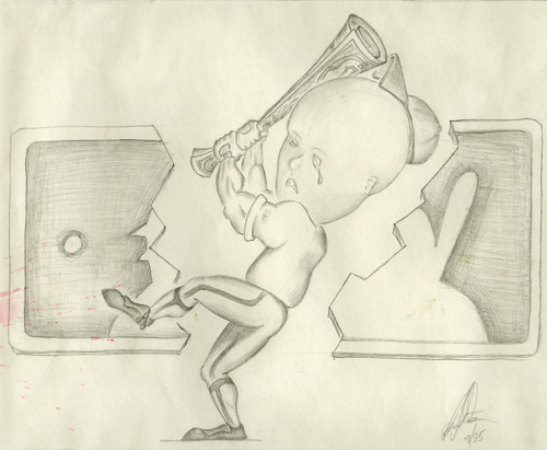 Major League Baseball Strike editorial cartoon