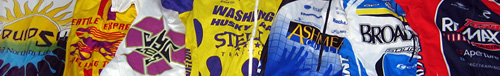 the racing jerseys of Daniel P. Johnston