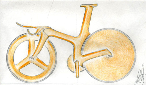 TT bike design sketch