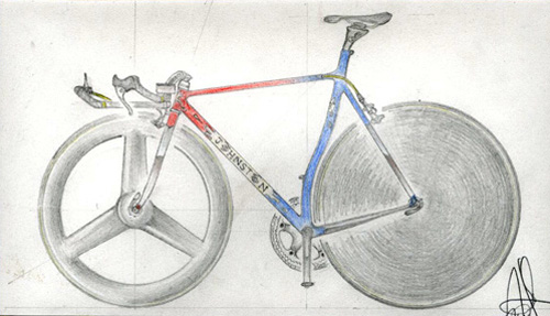 TT bike design sketch