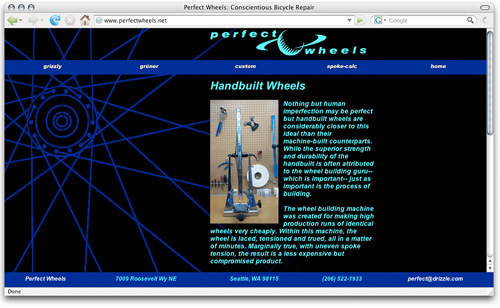 Perfect Wheels Web Site / Wheels